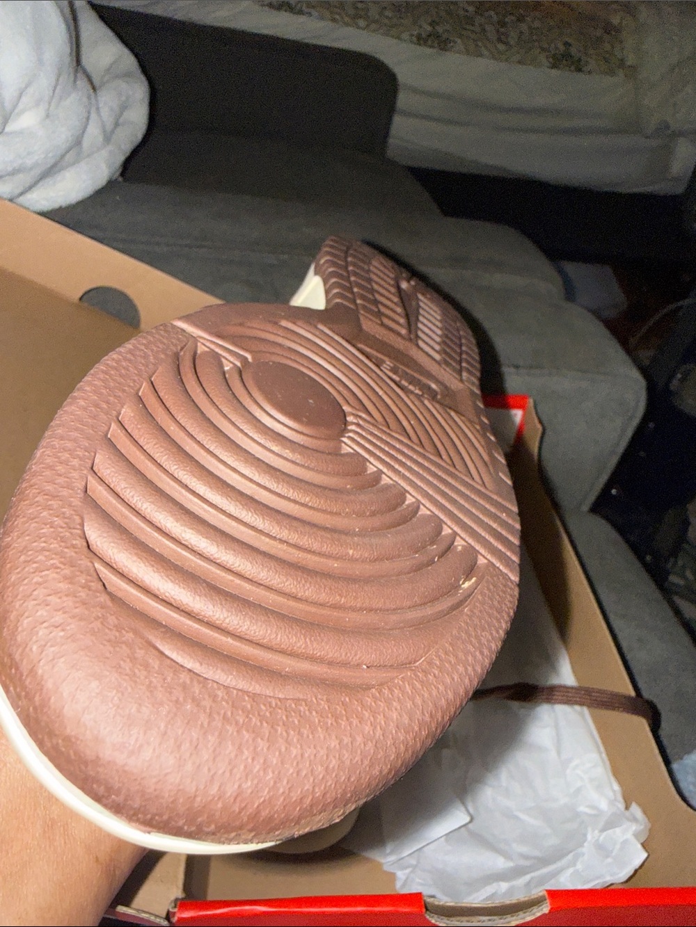 Nike Women’s Low-Top Sneaker — Brown & White Leather - Picture 4 of 9